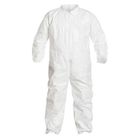 MAGID Disposable Protective Tyvek Coverall Suits - Made in USA - 25 Pack | Adult Coveralls with Front Zipper and Open Cuffs, White, 3XL (25 Coveralls)