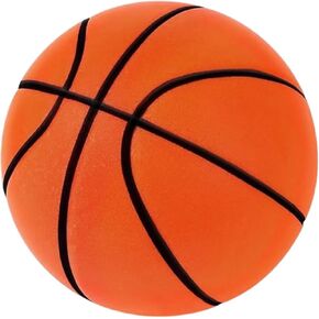Silent Basketball, 2024 Hush Handle Basketball Dribbling Indoor, Quiet Foam Basketball Size 7 (9inch) Mute Basketball, Indoor Training Basketball Gift for Youth Athletes
