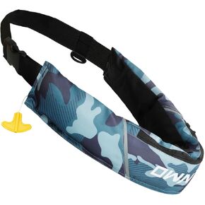 حزمة حزام قابلة للنفخ يدويًا من Owntop، سترة سباحة للبالغين مع أنبوب نفخ وصفارة، تتضمن أسطوانة ثاني أكسيد الكربون 24 جم، ملف تعريف منخفض للتجديف بالكاياك، وصيد الأسماك، ورياضات المجداف in Kuwait