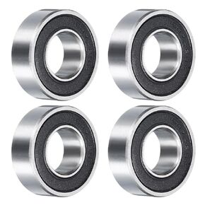 uxcell 1614-2RS Deep Groove Ball Bearing, 4pcs 16mm x 29mm x 10mm Hign Carbon Chrome Steel Z2 Double Rubber Sealed Bearing