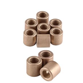 Sleeve Bearing 10 pcs, 0.6cm×1cm×1cm Plain Bearings Wrapped Oilless Bushings, Cast Brass Self-Lubricating Bushings