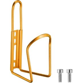 HARFINGTON Bicycle Water Bottle Cage Lightweight Aluminum Basic Bike Universal Water Bottle Holder Mount with Screws for Mountain Road Gravel