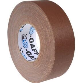 Pro Gaff/Gaffers Tape .5, 1, 2, 3, 4 Inch Widths X Variable Lengths, 2 Inch, Brown