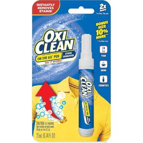 Stain Remover Pen On The Go Stain Remover – 0.74 Stain Remover Pen – Stain Pen for Clothes – Concentrated Formula – Ideal for Food, Drink, Cosmetics Stains – Bleach-Free Stain Remover Stick – 2-Pcs