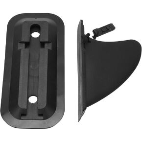Surfboard Fin, Black Plastic Inflatable Paddle Board Fin Replacement Quick Release Slide in Center Fin for Inflatable Surfboards Longboards Surfboards Upright Paddleboards