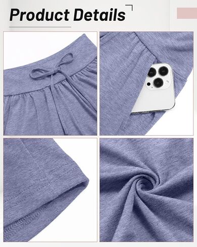 Neer 3 Pack Bermuda Shorts for Women Wide Leg High Waisted Drawstring Gym Shorts with Pocket in Saudi Arabia