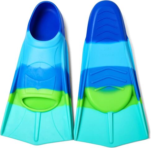 Kids Swim Fins,Short Kids Fins Youth Swimming Flippers for Lap Swimming Training for Children Girls Boys Beginners in Saudi Arabia