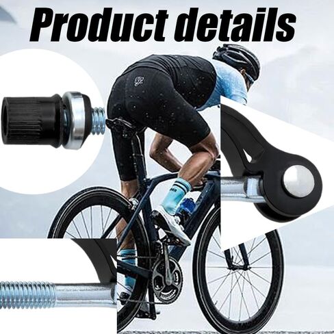 مشبك مقعد الدراجة M8x65، قطعتان من سبائك الألومنيوم للدراجة، أجزاء سرج سريعة الفك للمقعد للدراجات القابلة للطي، الدراجة الجبلية، أسود in Kuwait