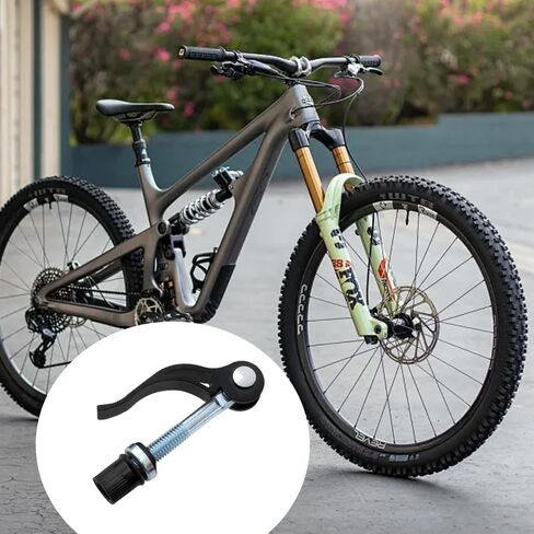 مشبك مقعد الدراجة M8x65، قطعتان من سبائك الألومنيوم للدراجة، أجزاء سرج سريعة الفك للمقعد للدراجات القابلة للطي، الدراجة الجبلية، أسود in Kuwait