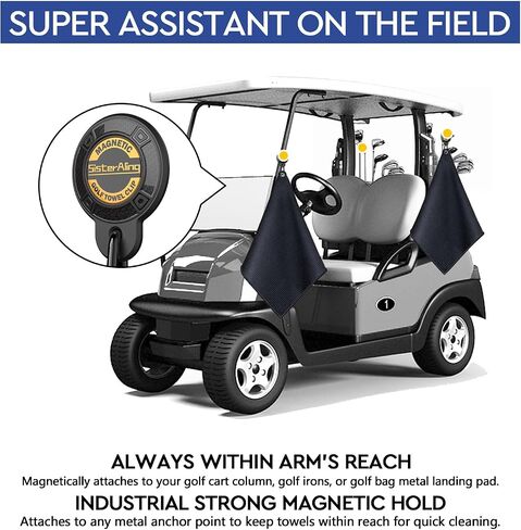 Magnetic Clip for Golf Towel,Removable Industrial Magnetic Accessories Design for Strong Hold to Golf Carts or Clubs in Kuwait