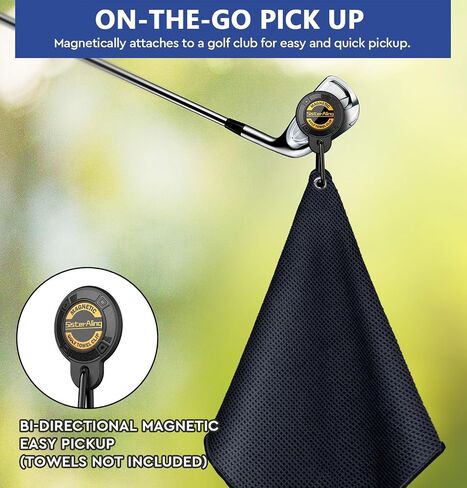 Magnetic Clip for Golf Towel,Removable Industrial Magnetic Accessories Design for Strong Hold to Golf Carts or Clubs in Kuwait