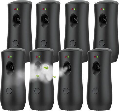 8 PACK Automatic Air Freshener Spray Dispenser | Adjustable Aromatherapy Machine for Homes, Bedrooms, Bathrooms, Offices, Hotels, and Commercial Spaces in Saudi Arabia