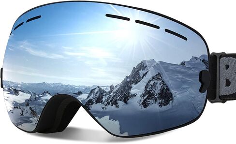 Ski Goggles OTG Snow Snowboard Goggles for Men Women Youth 100% UV Protection Anti Fog Sports Winter Skiing in Saudi Arabia