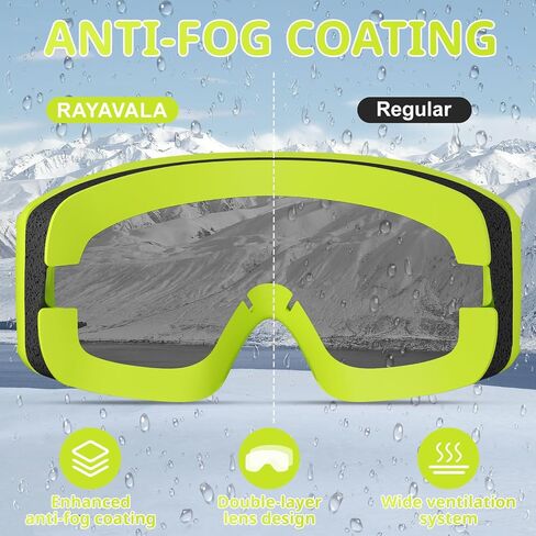 Ski Goggles for Kids 6-14 Boys Girls Youth Snowboard Snow, Snowboarding Skiing Goggles Kids 10-12 in Saudi Arabia