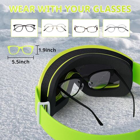Ski Goggles for Kids 6-14 Boys Girls Youth Snowboard Snow, Snowboarding Skiing Goggles Kids 10-12 in Saudi Arabia