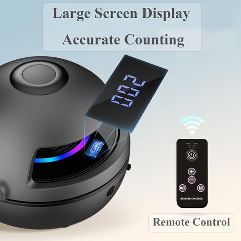 حبل قفز اللياقة البدنية الإلكتروني، حبل قفز محمول مزود بمحرك، تصميم بدون حبل، استمتع بالتمرين مع آلة حبل القفز الذكية المجهزة بـ 10 سرعات وعداد القفز (أزرق) in Kuwait