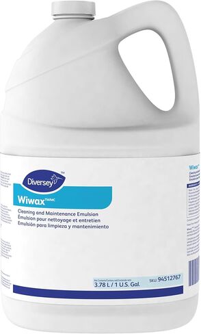 Diversey 94512767 Wiwax Cleaning & Maintenance Emulsion Liquid, Commercial Strength Sealer for Rubber, Concrete & Stone Floors, Concentrate, 1-Gallon in Kuwait