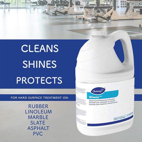 Diversey 94512767 Wiwax Cleaning & Maintenance Emulsion Liquid, Commercial Strength Sealer for Rubber, Concrete & Stone Floors, Concentrate, 1-Gallon in Kuwait