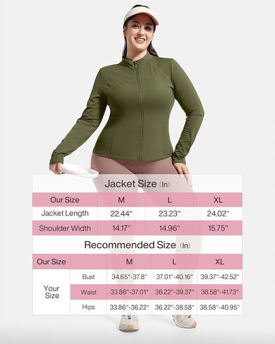 Women Athletic Track Scrub Jacket Slim Fit Shirts Full Zip Lightweight Top Workout Running Hiking Yoga in Kuwait