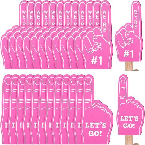 Sinmoe 24 Pcs Mini Foam Finger Sport Fan Foam Mini Finger, We're #1 Sports Themed Party Supplies for Baseball Basketball Soccer Events Team Gifts(Dark Blue) in Saudi Arabia