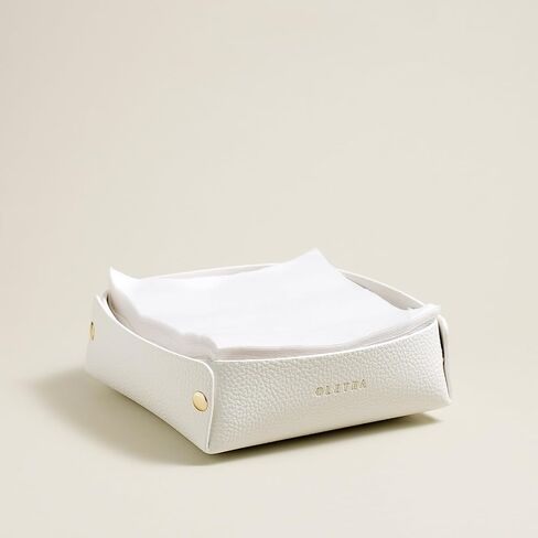 OLETHA Napkin Holder for Luncheon Napkins - Aesthetic Desk Decor for Kitchen & Dining Table - Light Taupe in Saudi Arabia
