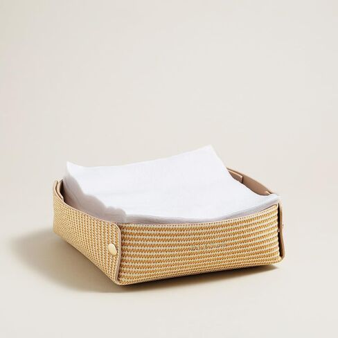OLETHA Napkin Holder for Luncheon Napkins - Aesthetic Desk Decor for Kitchen & Dining Table - Light Taupe in Saudi Arabia
