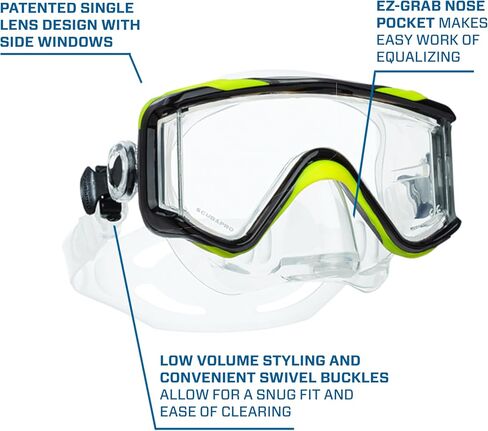 SCUBAPRO Crystal VU Plus Diving Mask with Purge Valve in Saudi Arabia