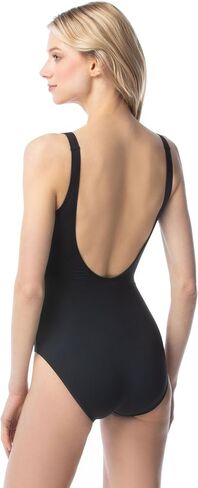 Michael Kors Women's Solid Lace Up Grommet One Piece in Saudi Arabia