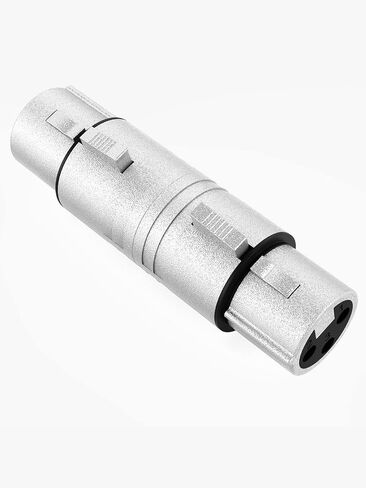 CableCreation [5-Pair XLR Female to Female & XLR Male to Male 3PIN Adapter Connector Compatible Microphone,Mixer,Silver in Kuwait