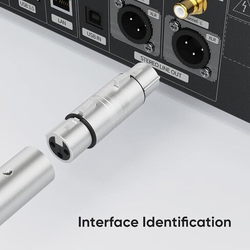 CableCreation [5-Pair XLR Female to Female & XLR Male to Male 3PIN Adapter Connector Compatible Microphone,Mixer,Silver in Kuwait