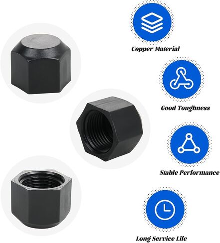Plastic Flare Cap,7/8-16UNF Female Thread 45 Degree SAE Flare Tube Fitting Valve Cap Plug Stop for Air Conditioner Refrigeration(10 Pac) in Saudi Arabia