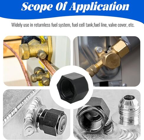 Plastic Flare Cap,7/8-16UNF Female Thread 45 Degree SAE Flare Tube Fitting Valve Cap Plug Stop for Air Conditioner Refrigeration(10 Pac) in Saudi Arabia