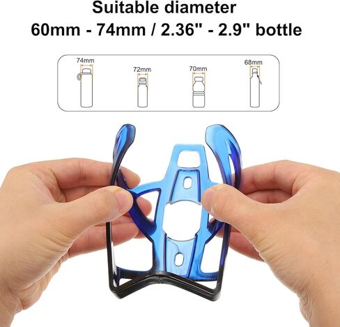 HARFINGTON Bike Water Bottle Holder PC Universal Bicycle Bottle Cages Ultralight Cycling Hydration Brackets with Screws for Bike in Saudi Arabia