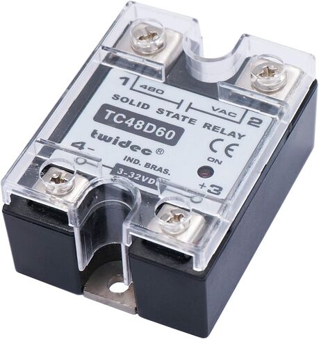 Twidec/Output Single Phase SSR Solid State Relay 25A 3-32V DC to 24-480V AC SSR-25DA in Saudi Arabia