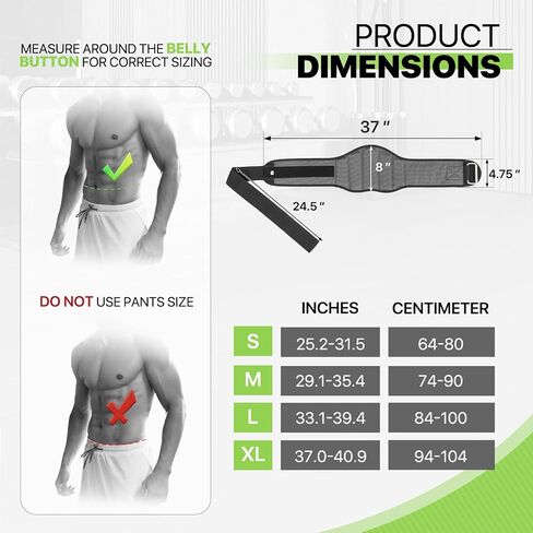 Weight Lifting Belt for Men Women, 8"" Back and Lumbar Support Gym Belt for Bodybuilding, Fitness, Powerlifting, Cross Training in Saudi Arabia