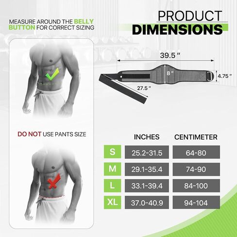 Weight Lifting Belt for Men Women, 8"" Back and Lumbar Support Gym Belt for Bodybuilding, Fitness, Powerlifting, Cross Training in Saudi Arabia
