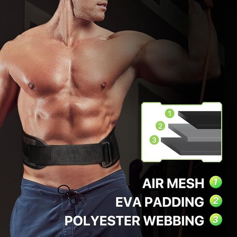 Weight Lifting Belt for Men Women, 8"" Back and Lumbar Support Gym Belt for Bodybuilding, Fitness, Powerlifting, Cross Training in Saudi Arabia