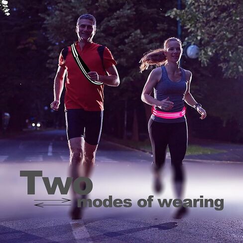 Running Belt Running Fanny Pack for Women and Men Phone Holder Runners Pouch Waist Belt Reflective Runners Belt Money Belt Exercise Waist for Workout Jogging Running Gear Accessories (Black） in Kuwait