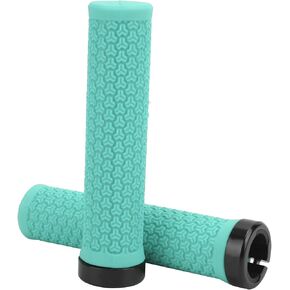 VGEBY Handlebar Grip, Single Locking Grips Shock Absorbing Rubber Grips(Blue) Colorful Beach Handlebar Grips Bstreamers