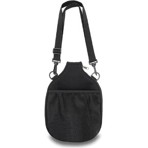 Pickleball Bags with Adjustable Shoulder Strap, Black