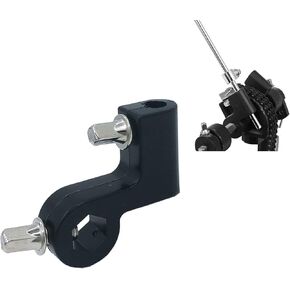 Bass Drum Pedal Beater Holder Clip Connector Replacement Parts for Kick Drum Pedal Double Chain Drive System Black