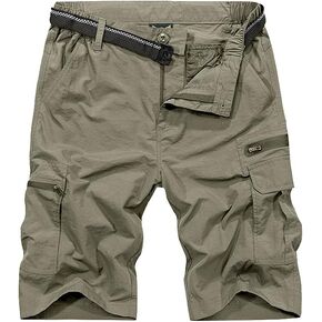 Toomett Men's Cargo Shorts Hiking Golf Quick Dry Lightweight Breathable Outdoor Work Fishing Safari gardenShorts,6222,Green,32