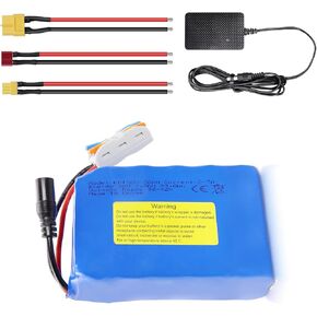 KBT 36V 2.6Ah Rechargeable Lithium Battery with Charger, Charging Cable, Cable Connector