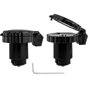 2Pcs Bike Mirror Handlebars Bar End Bicycle Riding Rearview Mirrors, Adjustable 360 Degree Rotatable Convex Mirror for Mountain Road Bikes