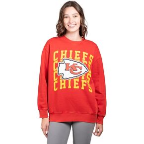 Ultra Game Women's NFL Official Super Soft Oversized Cozy Sweatshirt