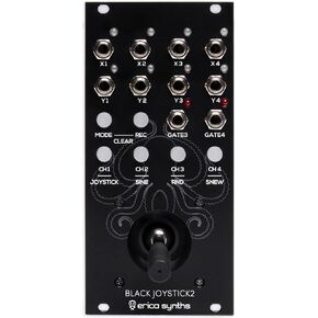 Black Joystick 2 8 Channel CV Joystick Eurorack Module