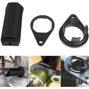Bravo 3 Tool -- Bearing Carrier Retainer Nuts Installs Removes Tool 91-8053741 & Propeller Prop Nut Socket Wrench 91-805457T1 & Blackhawk Drive Bearing Carrier Tool 91-805374 for Mercruiser Bravo 3