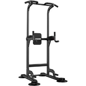 Power Tower Pull Up Bar Station Adjustable Height Pull Up & Dip Station Multi-Function Home Strength Training Fitness 450lbs