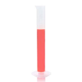 Globe Scientific 3701-250 Diamond Essentials PP Graduated Measuring Cylinder, Class B, Tall Form, 250ml Capacity