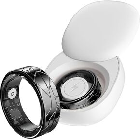 Smart Ring Health Tracker Rings Remote Camera Heart Rate Sleep Monitor Photo Control Fitness Ring Sports Modes Pedometer Rings for Men Women